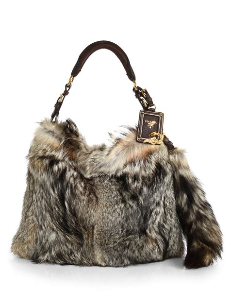 prada fox fur bag|Prada .